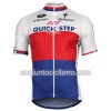 Conjunto Maillot + Culotte Corto con tirantes 2017 Quick-Step Floors Campeonato de la República Checa